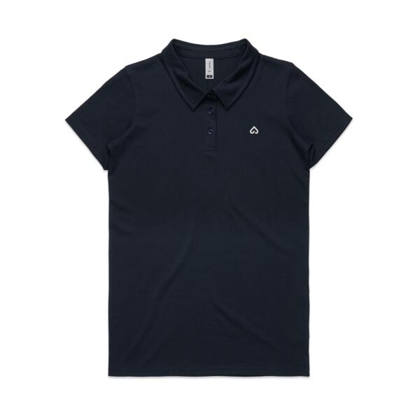 Womens Style Dark Ascend Health Staff Polo Thumbnail